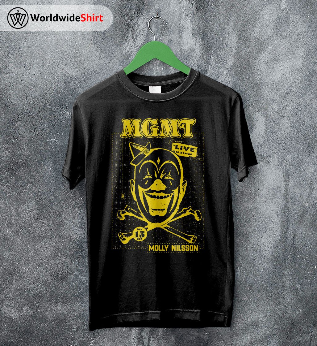 MGMT x Molly Nilsson Concert T Shirt MGMT Shirt Music Shirt MGMT x Molly Nilsson Concert T Shirt MGMT Shirt Music Shirt