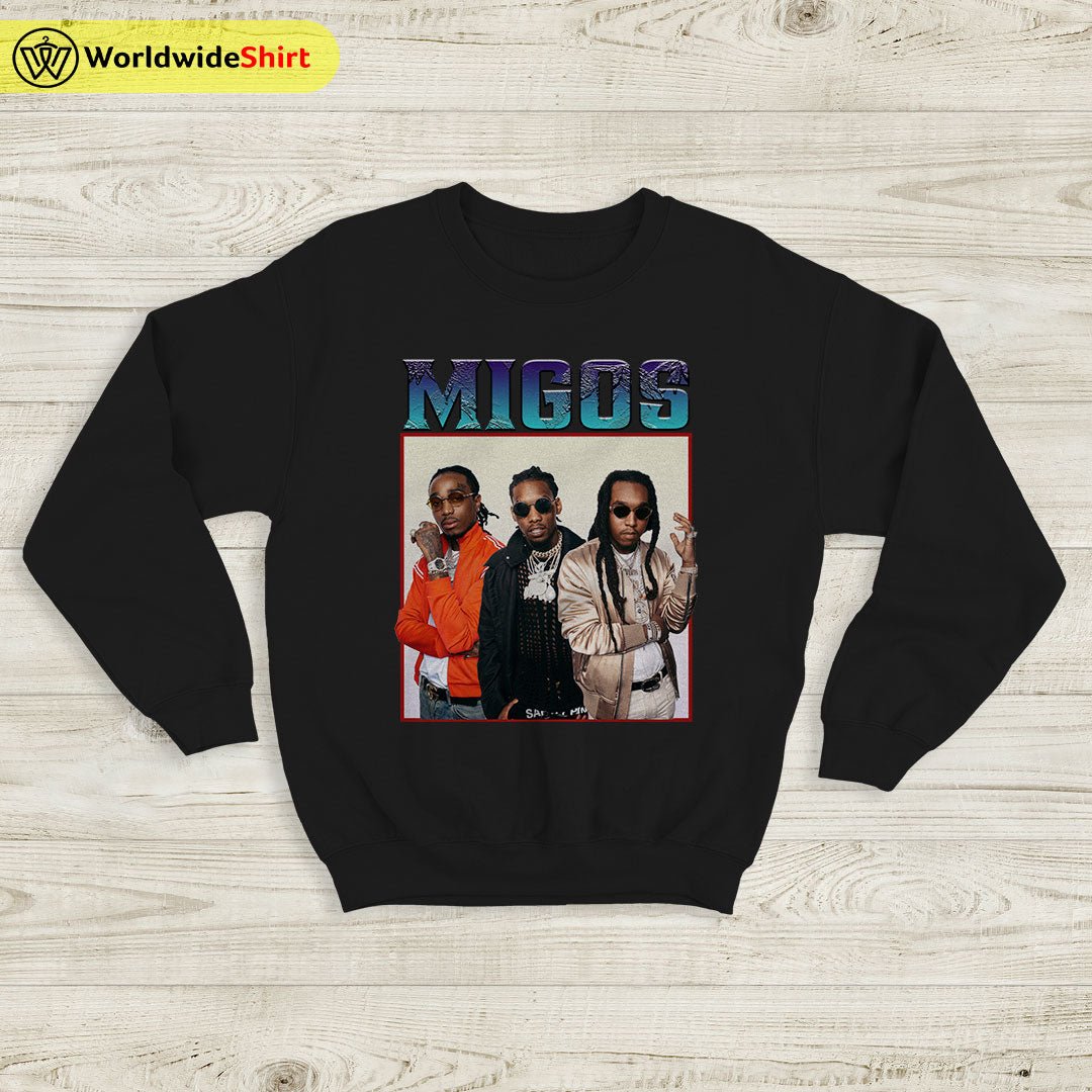 Migos Sweatshirt Vintage Raptee 90's Sweater Migos Shirt Migos Sweatshirt Vintage Raptee 90's Sweater Migos Shirt