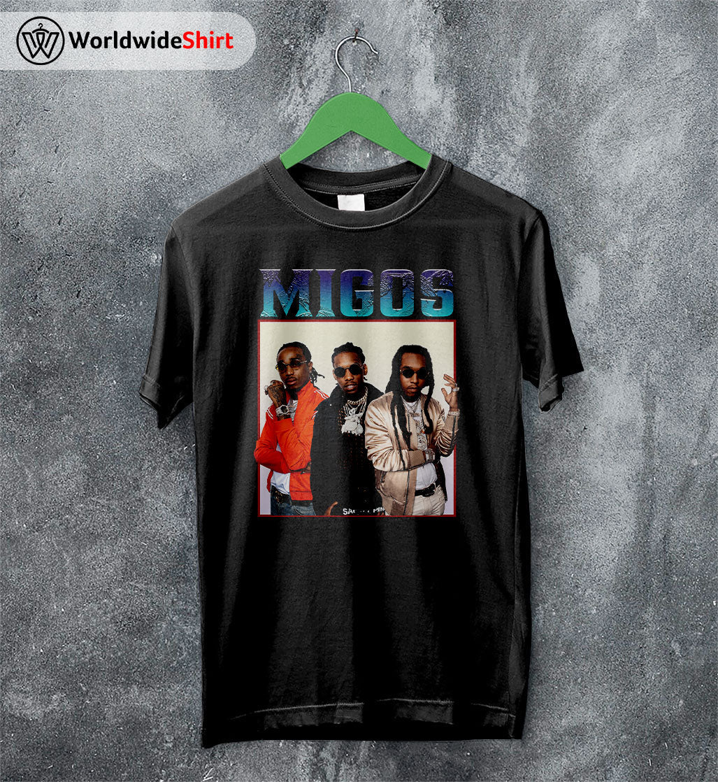 Migos T Shirt Vintage Quavo 90's Shirt Migos Graphic Tee Migos T Shirt Vintage Quavo 90's Shirt Migos Graphic Tee