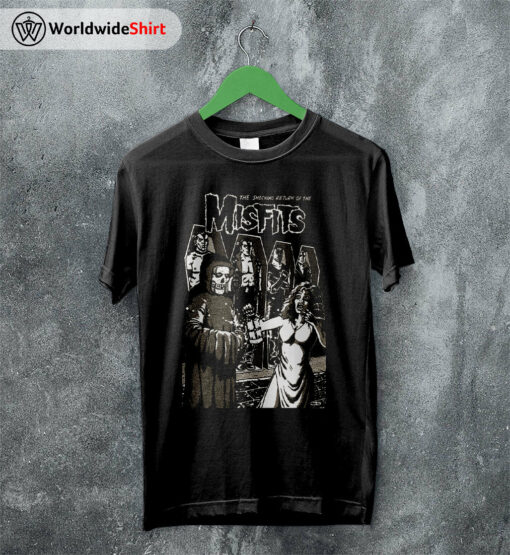 Misfits 80s Tour Poster T-shirt Misfits Shirt Classic Rock Shirt Music Shirt