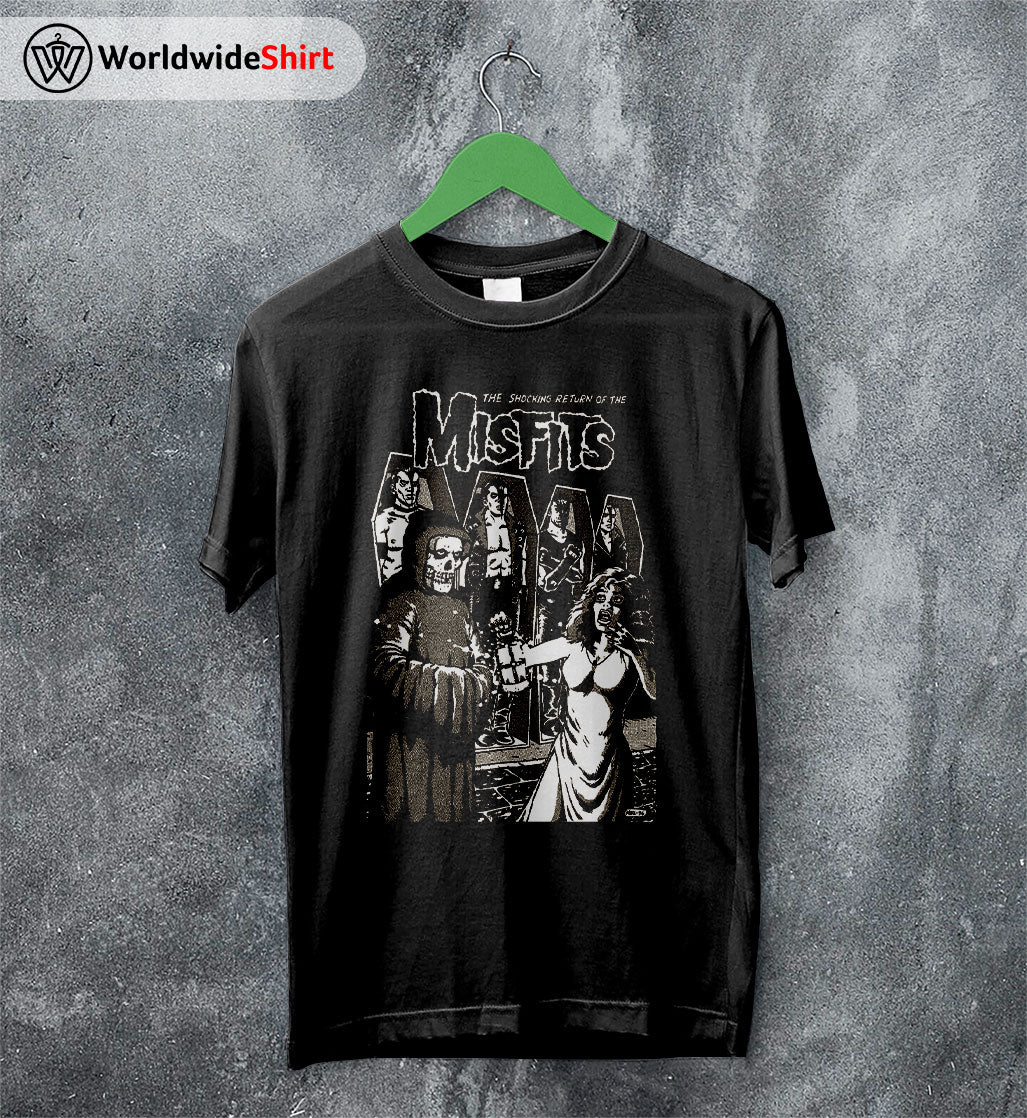 Misfits 80s Tour Poster T-shirt Misfits Shirt Classic Rock Shirt Music Shirt Misfits 80s Tour Poster T-shirt Misfits Shirt Classic Rock Shirt Music Shirt