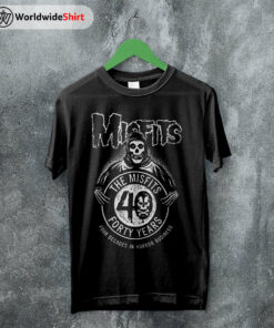 Misfits Forty Years Anniversary T-shirt Misfits Shirt Classic Rock Shirt