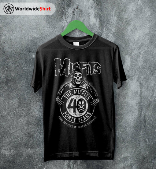 Misfits Forty Years Anniversary T-shirt Misfits Shirt Classic Rock Shirt