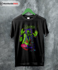 Misfits Skeleton Green T Shirt Misfits Shirt Classic Rock Shirt