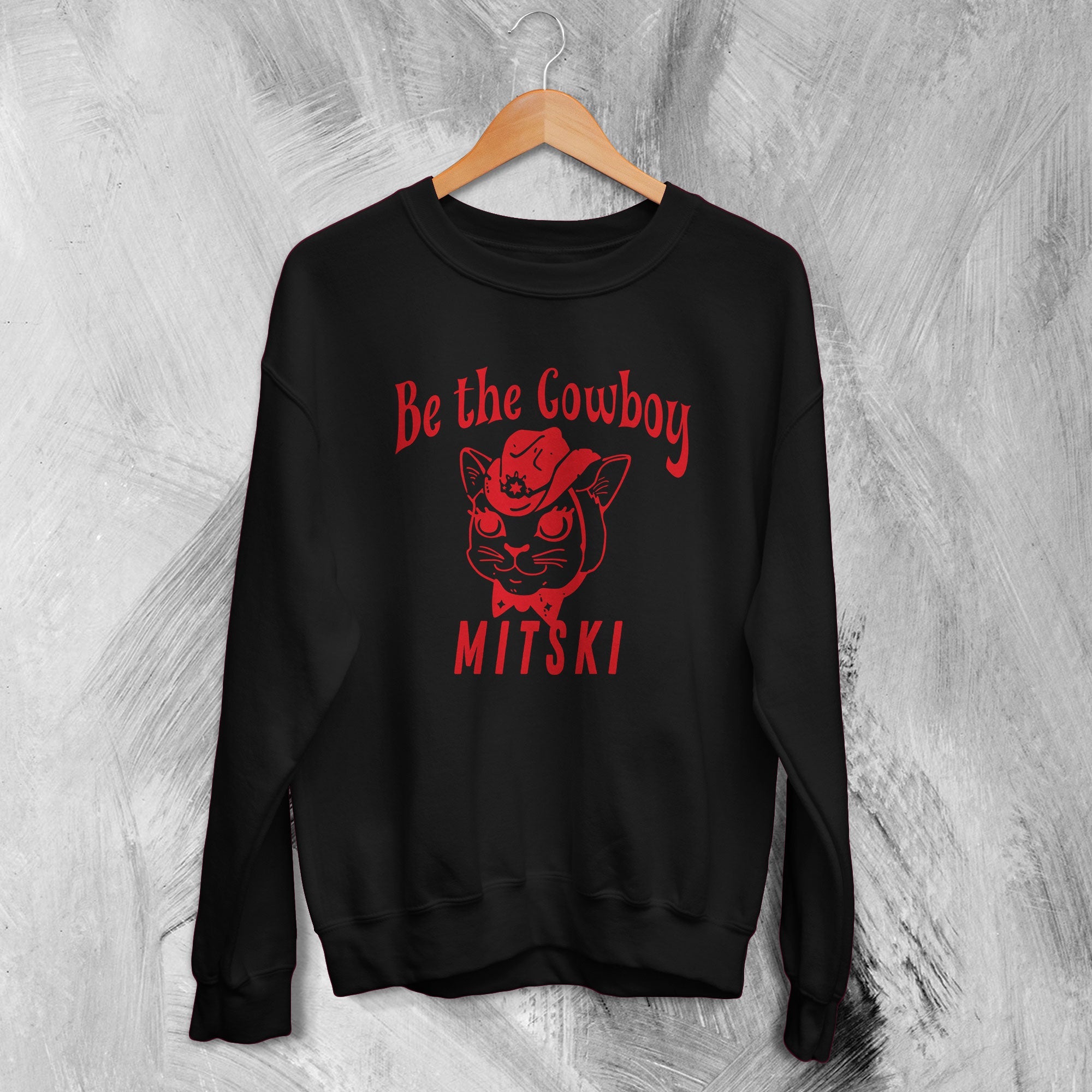 Mitski Sweatshirt Be The Cowboy Sweater Album Inspired Graphic Fan Gifts Mitski Sweatshirt Be The Cowboy Sweater Album Inspired Graphic Fan Gifts