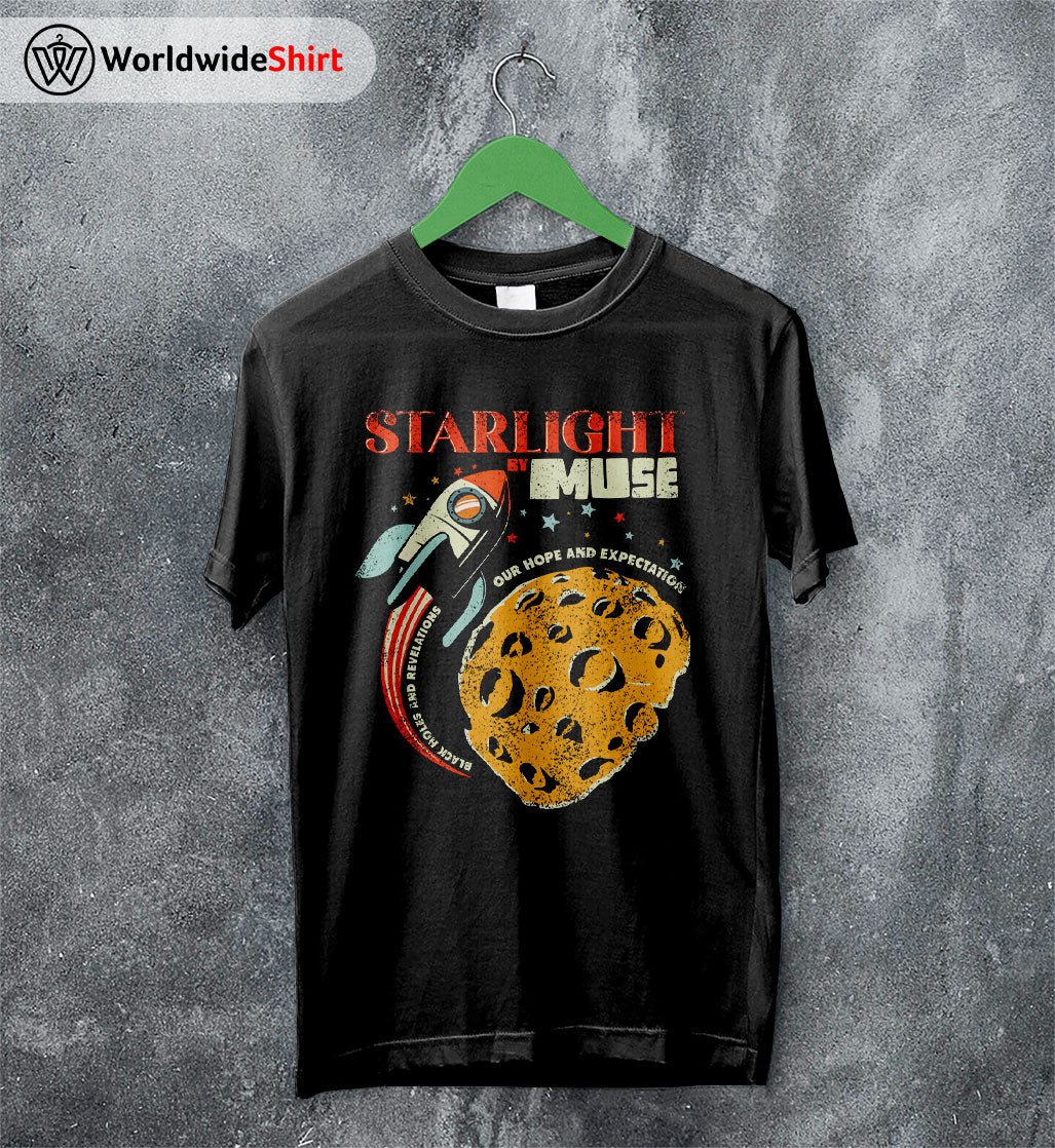 Muse Starlight T Shirt Muse Shirt Rock Band Shirt Muse Starlight T Shirt Muse Shirt Rock Band Shirt