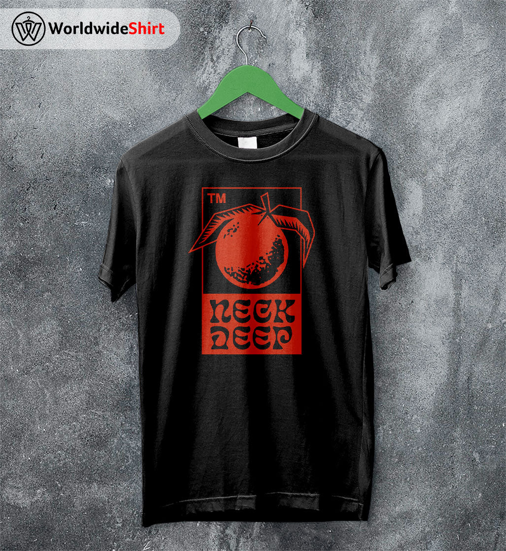 Neck Deep Orange Logo T shirt Neck Deep Shirt Pop Punk Shirt Neck Deep Orange Logo T shirt Neck Deep Shirt Pop Punk Shirt
