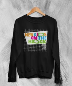 New Kids On The Block Sweatshirt 80s NKOTB Boy Band Sweater Graphic Merch