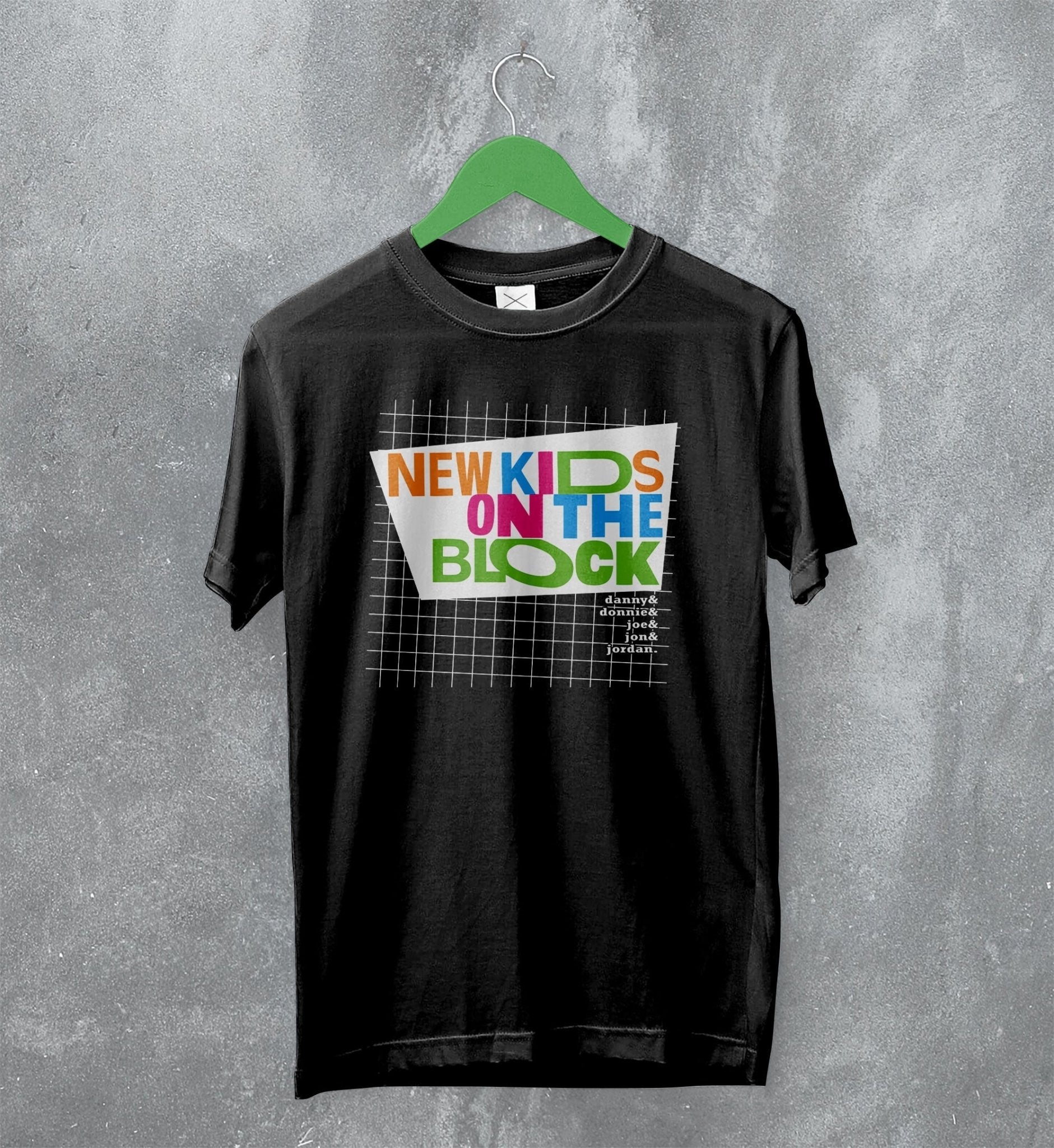 New Kids On The Block T-Shirt 80s NKOTB Boy Band Shirt Graphic Merch New Kids On The Block T-Shirt 80s NKOTB Boy Band Shirt Graphic Merch