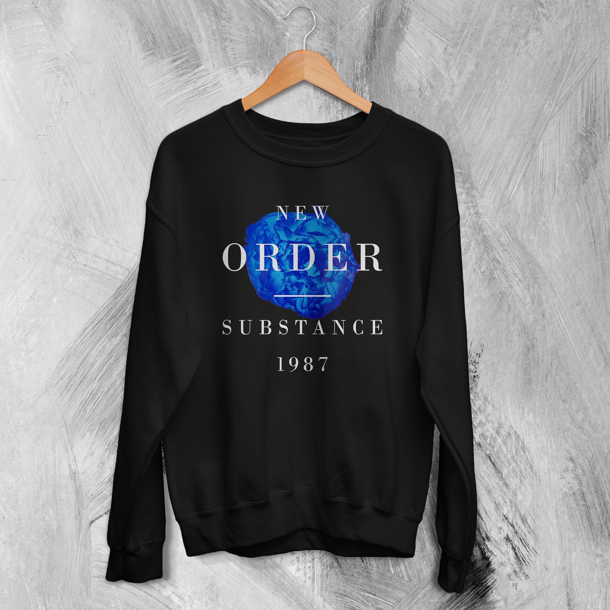 New Order Sweatshirt Substance 1987 Sweater Post-Punk Band Merch New Order Sweatshirt Substance 1987 Sweater Post-Punk Band Merch