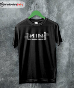 Nine Inch Nails 1990 Logo T-Shirt Nine Inch Nails Shirt Rocker Shirt