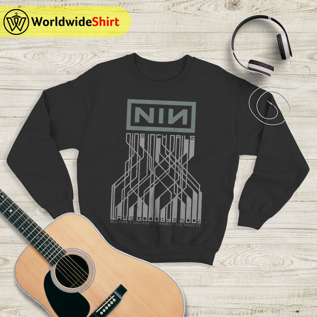 Nine Inch Nails 2009 US Tour Sweatshirt Nine Inch Nails Shirt Rocker Shirt Nine Inch Nails 2009 US Tour Sweatshirt Nine Inch Nails Shirt Rocker Shirt