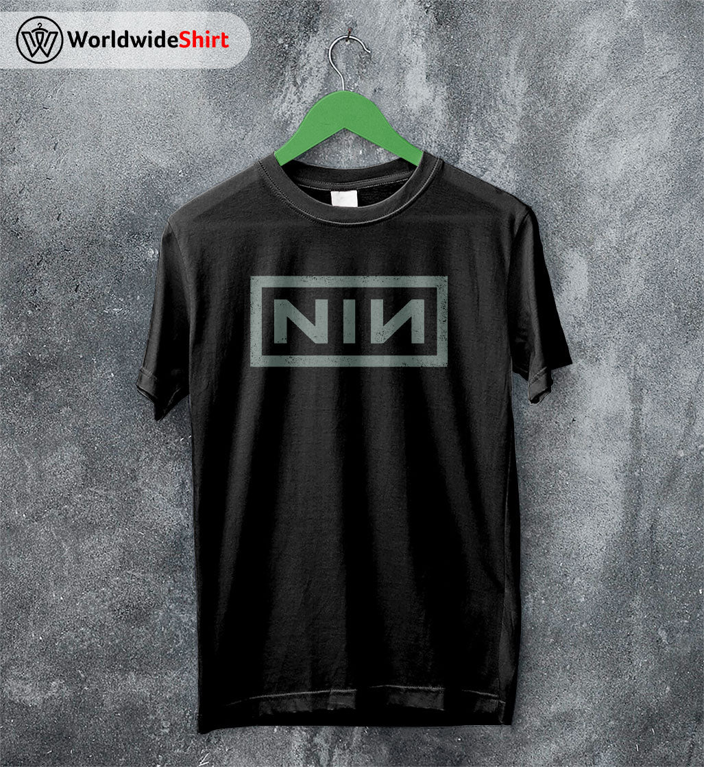 Nine Inch Nails NIN Logo T-Shirt Nine Inch Nails Shirt Rocker Shirt Nine Inch Nails NIN Logo T-Shirt Nine Inch Nails Shirt Rocker Shirt