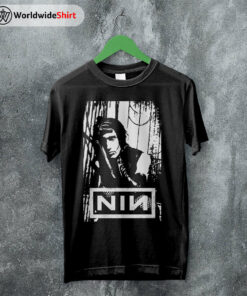 Nine Inch Nails Poster T-Shirt Nine Inch Nails Shirt Rocker Shirt