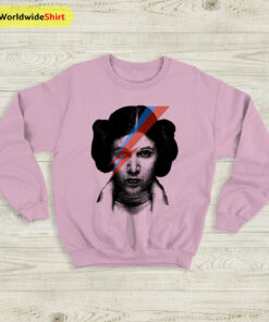 Princess Leia Rebel Graphic Sweatshirt David Bowie Shirt Music Shirt