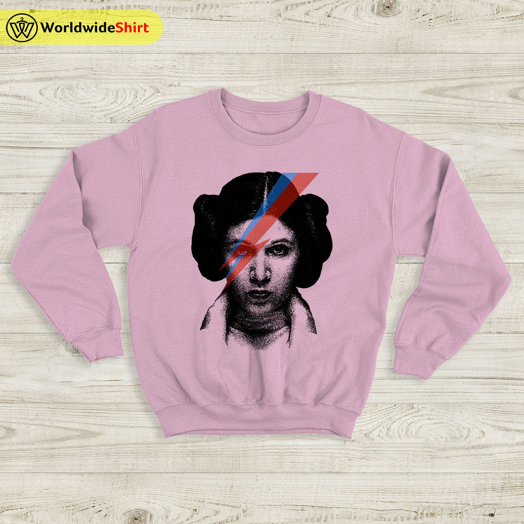 Princess Leia Rebel Graphic Sweatshirt David Bowie Shirt Music Shirt Princess Leia Rebel Graphic Sweatshirt David Bowie Shirt Music Shirt