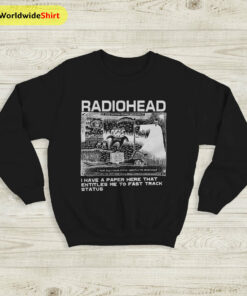 Radiohead Sweatshirt Radiohead Ice Caps Melting Sweater Radiohead Shirt