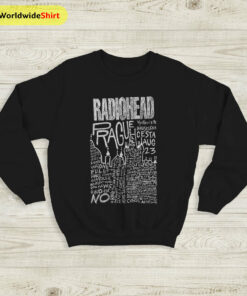 Radiohead Sweatshirt Radiohead Prague Poster Sweater Radiohead Shirt