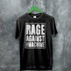 Rage Against The Machine Logo Black Vintage T Shirt RATM Shirt Bella Canvas