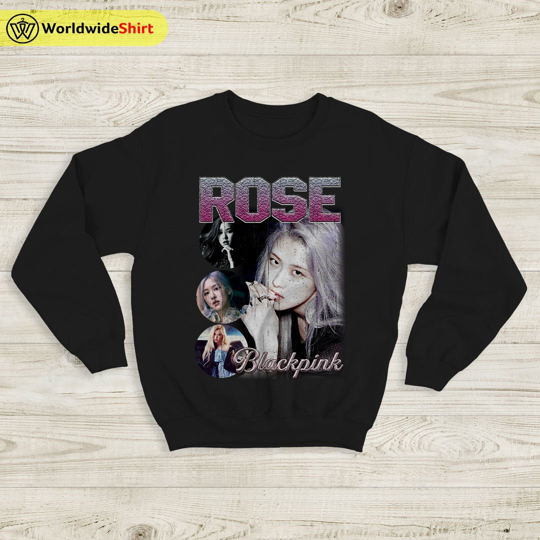Rose Vintage 90's Sweatshirt BLACKPINK Shirt KPOP Shirt Rose Vintage 90's Sweatshirt BLACKPINK Shirt KPOP Shirt