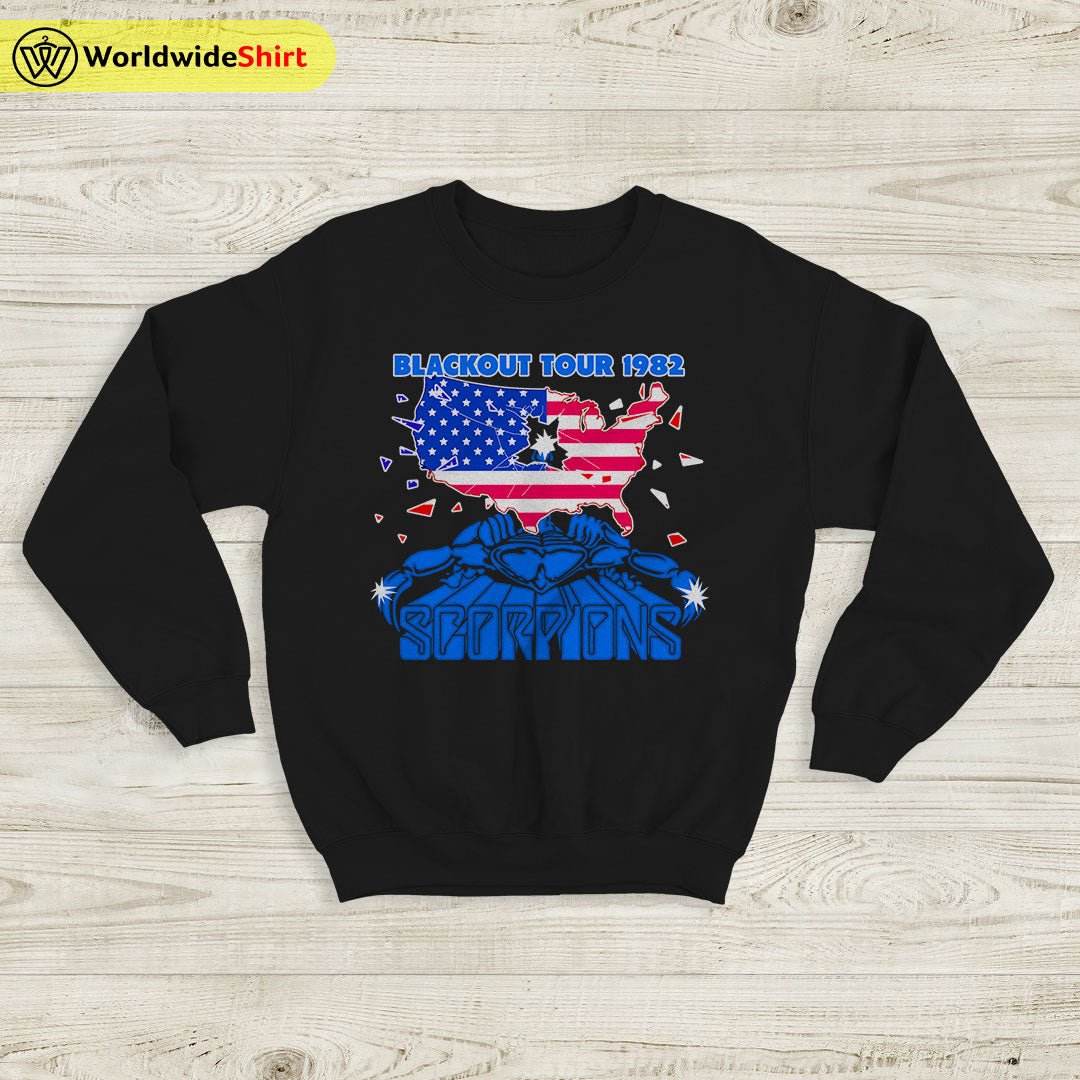Scorpions Blackout 1982 US Tour Sweatshirt Scorpions Shirt Band Shirt Scorpions Blackout 1982 US Tour Sweatshirt Scorpions Shirt Band Shirt