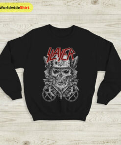 Slayer Band Vintage 80’s Tour Sweatshirt Slayer Band Shirt Metal Band