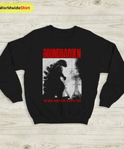 Soundgarden Godzilla Sweatshirt Soundgarden Screaming Life Vintage Sweater