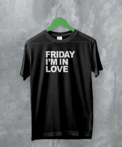 The Cure T-Shirt Friday I’m In Love Shirt Goth Rock Band Music Merch