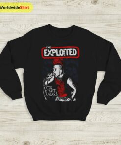 The Exploited Tour Vintage Sweatshirt The Exploited Shirt Music Shirt