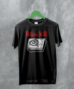 The Singles Logo T-Shirt Bikini Kill Shirt Vinyl Album Art Tshirt