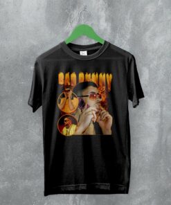 Vintage Bad Bunny T-Shirt Bootleg Rap Shirt Iconic Rapper Fan Merch