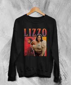 Vintage Lizzo Sweatshirt 90s Bootleg Style Sweater Pop Rap Fan Merch