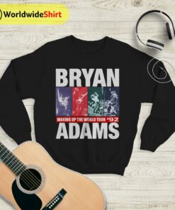 Waking Up The World Tour ’92 Sweatshirt Bryan Adams Shirt Music Shirt