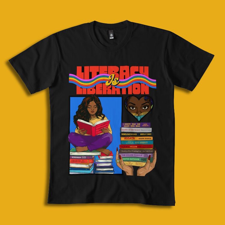 'Literacy Is Liberation' Tees 'Literacy Is Liberation' Tees