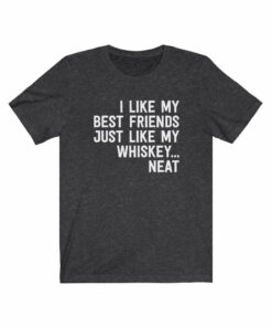 I Like My Best Friends Just Like My Whiskey… Neat T-Shirt