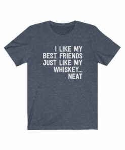 I Like My Best Friends Just Like My Whiskey… Neat T-Shirt