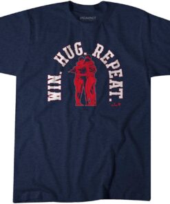 Boston Baseball Win. Hug. Repeat