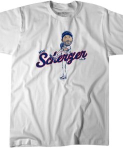 Max Scherzer Texas Caricature