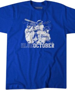 Mookie Betts, Freddie Freeman, & Clayton Kershaw Blue October