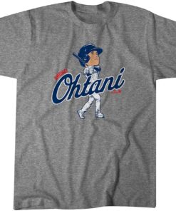 Shohei Ohtani Batting Caricature