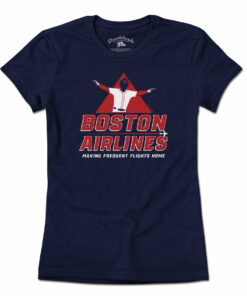 Boston Airlines Baseball T-Shirt