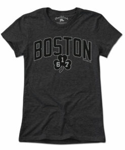 Boston Arch 617 Shamrock Blackout T-Shirt