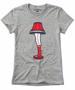 Boston Baseball Holiday Leg Lamp T-Shirt
