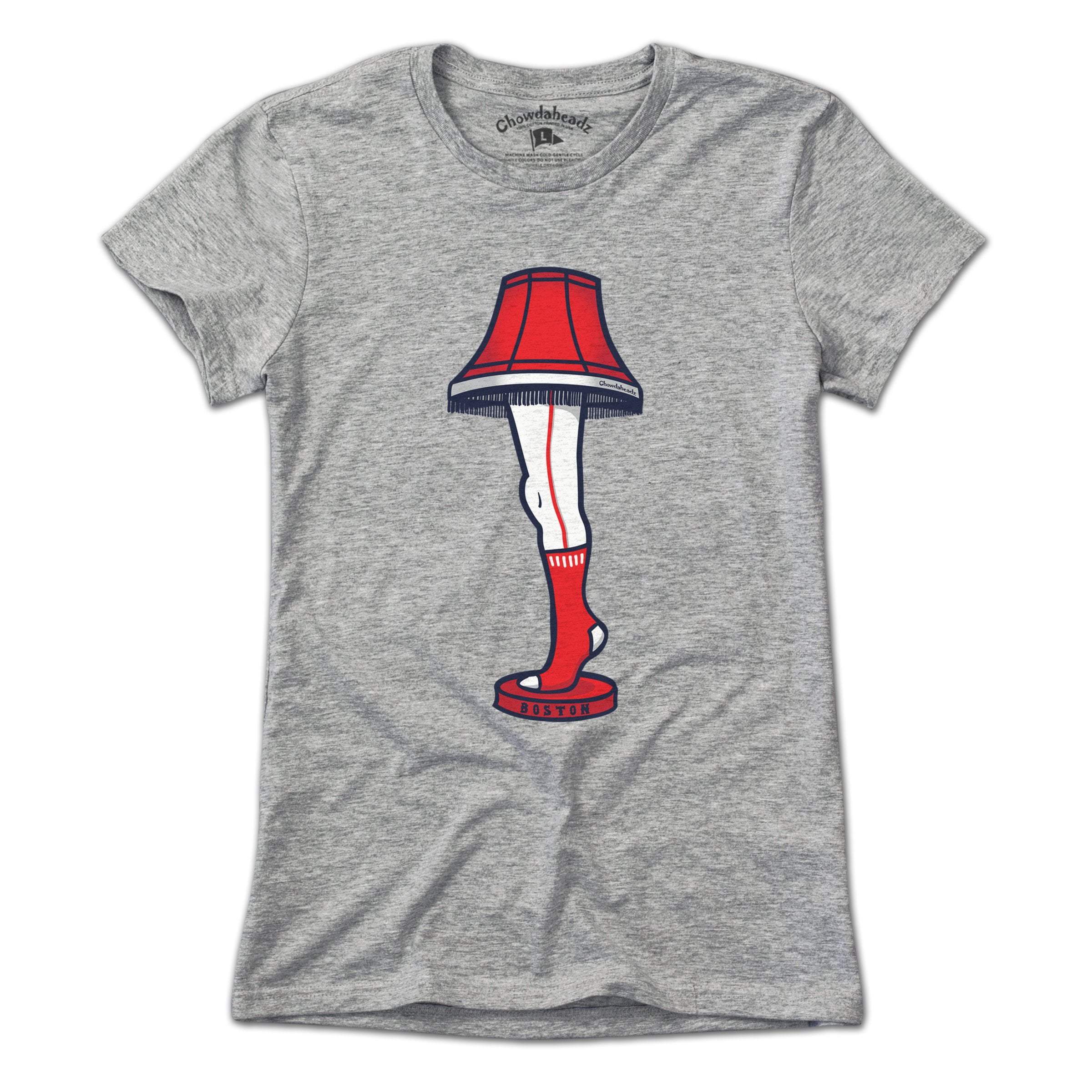 Boston Baseball Holiday Leg Lamp T-Shirt Boston Baseball Holiday Leg Lamp T-Shirt