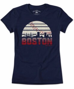Boston Baseball Skyline T-Shirt