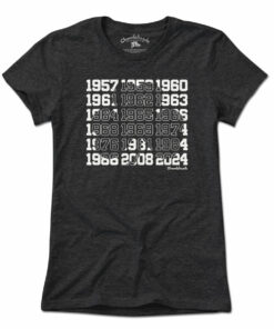 Boston Basketball Championship Dates Shamrock T-Shirt