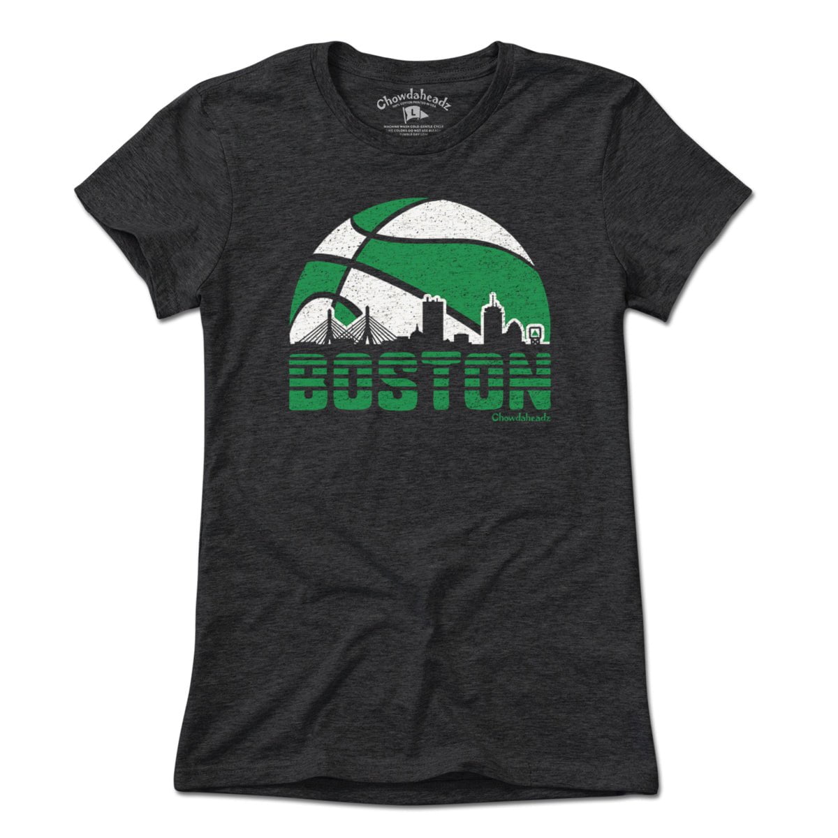 Boston Basketball Skyline T-Shirt Boston Basketball Skyline T-Shirt