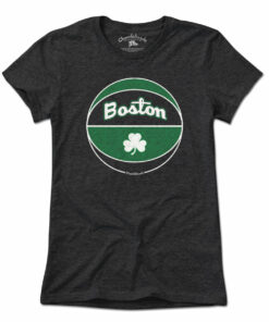 Boston Black And Green Basketball T-Shirt