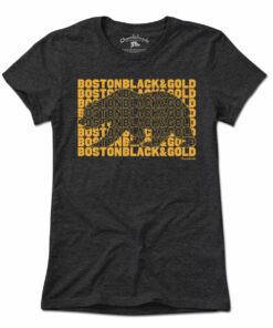 Boston Black & Gold Bear Knockout T-Shirt