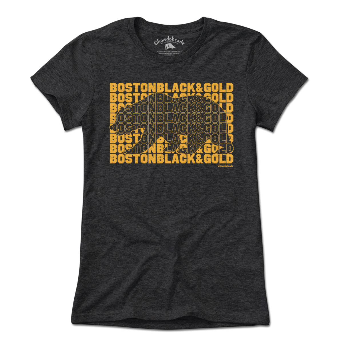 Boston Black & Gold Bear Knockout T-Shirt Boston Black & Gold Bear Knockout T-Shirt